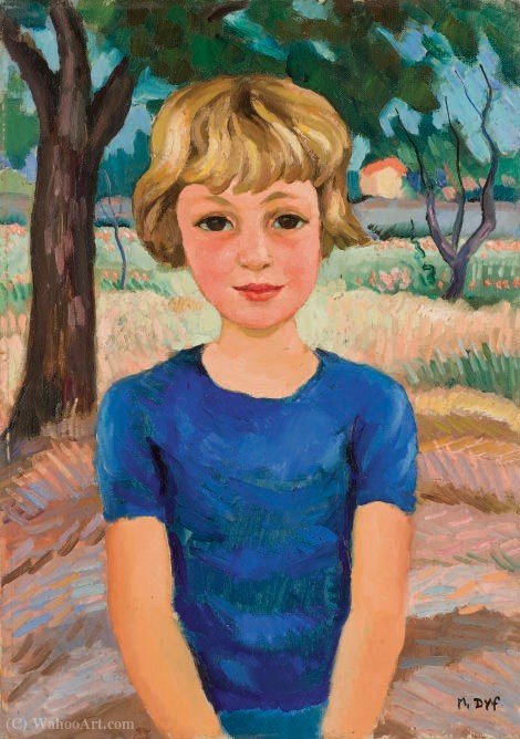 WikiOO.org – 美術百科全書 - 繪畫，作品 Marcel Dyf - 肖像，儿童，（1930年）