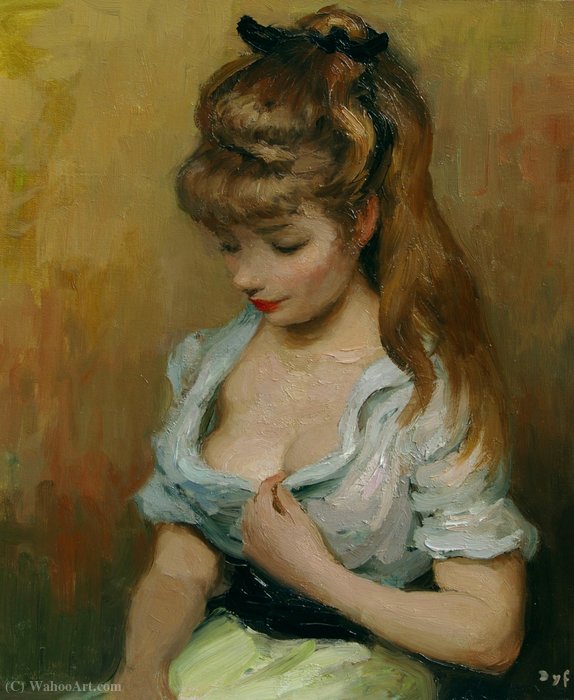 WikiOO.org - Enciklopedija dailės - Tapyba, meno kuriniai Marcel Dyf - Portrait of Claudine