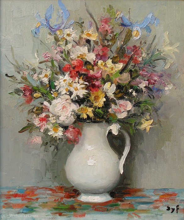 Wikioo.org - The Encyclopedia of Fine Arts - Painting, Artwork by Marcel Dyf - Summer flowers