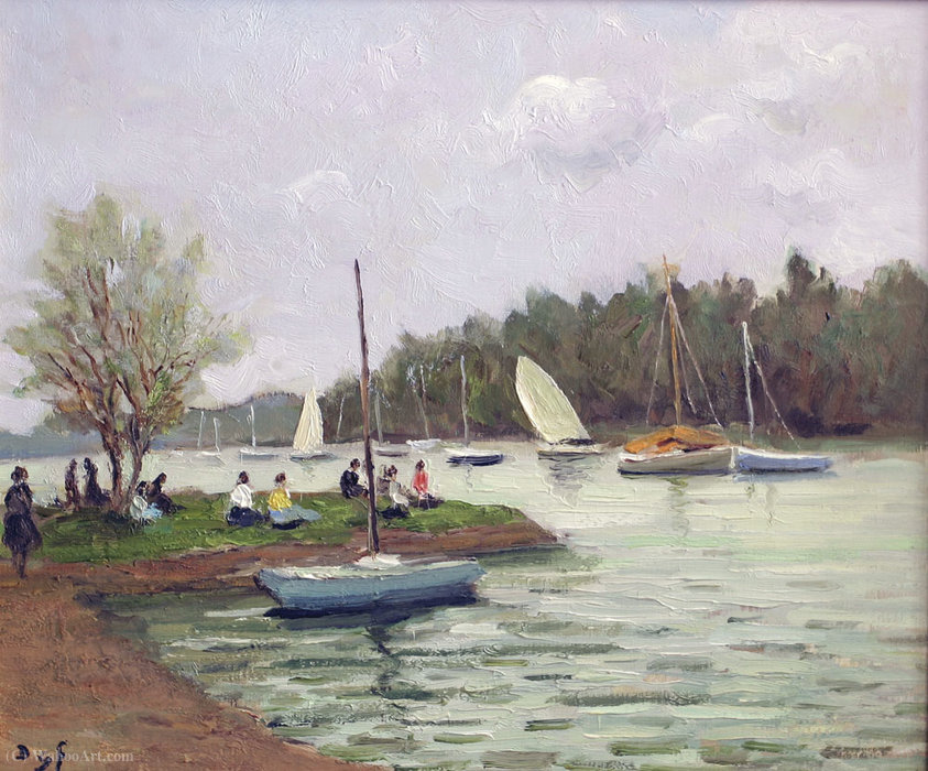 Wikioo.org - The Encyclopedia of Fine Arts - Painting, Artwork by Marcel Dyf - The array river, brittany, (1950)