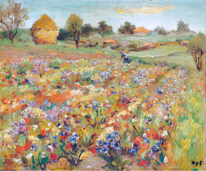 WikiOO.org - Enciklopedija dailės - Tapyba, meno kuriniai Marcel Dyf - The Field of Poppies