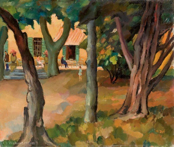 Wikioo.org – L'Encyclopédie des Beaux Arts - Peinture, Oeuvre de Marcel Dyf - Arbres en Provence, région d Arles, (1930)