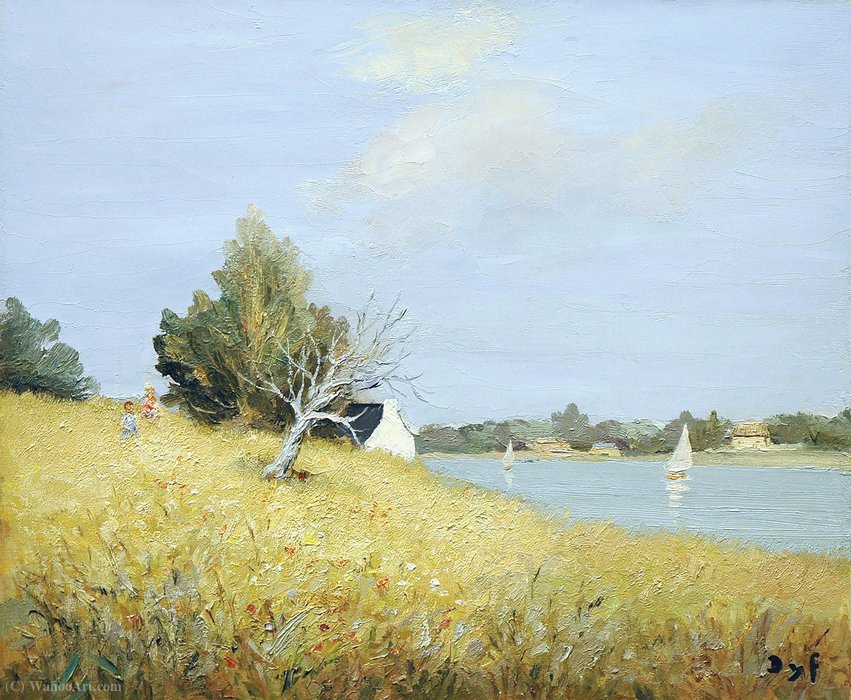 Wikioo.org - The Encyclopedia of Fine Arts - Painting, Artwork by Marcel Dyf - Tumiac, brittany