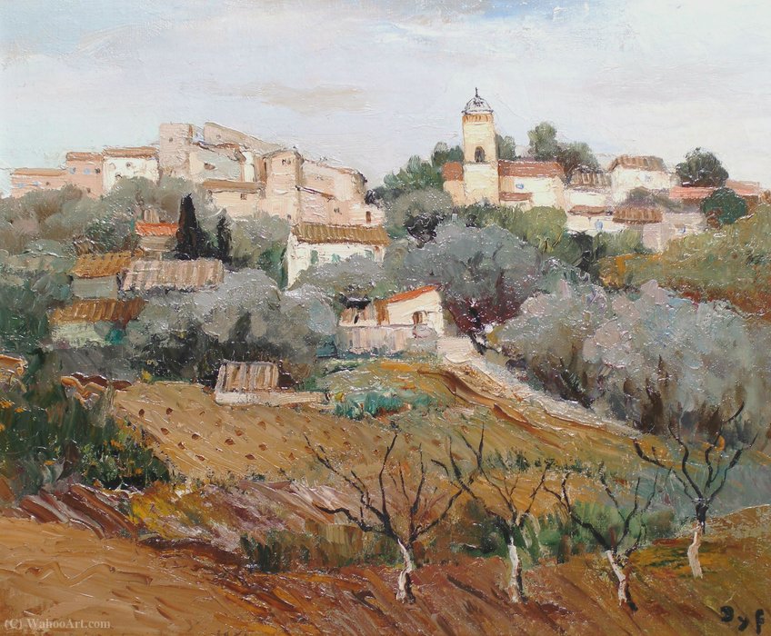 WikiOO.org - Εγκυκλοπαίδεια Καλών Τεχνών - Ζωγραφική, έργα τέχνης Marcel Dyf - Village in Provence