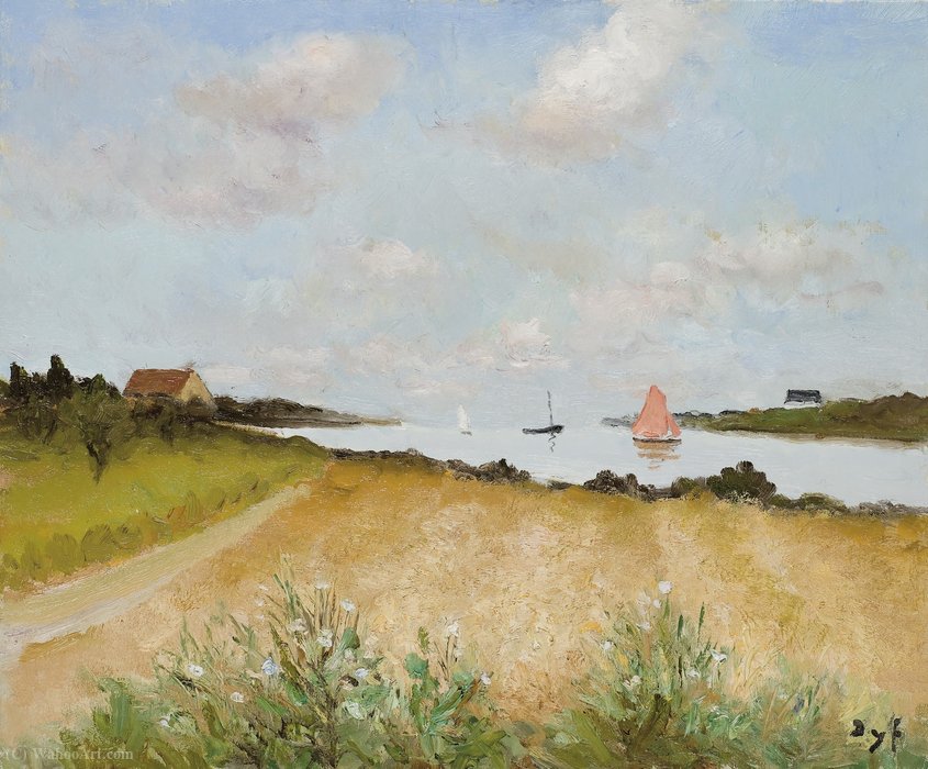 Wikioo.org - The Encyclopedia of Fine Arts - Painting, Artwork by Marcel Dyf - Wheat at Crouesty, (1972)