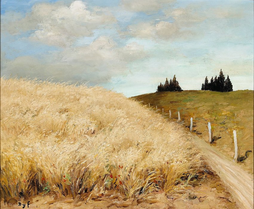 WikiOO.org - Encyclopedia of Fine Arts - Maľba, Artwork Marcel Dyf - Wheat field