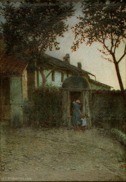 Wikioo.org – L'Enciclopedia delle Belle Arti - Pittura, Opere di Angelo Morbelli - (77 x 55 cm) (1891)