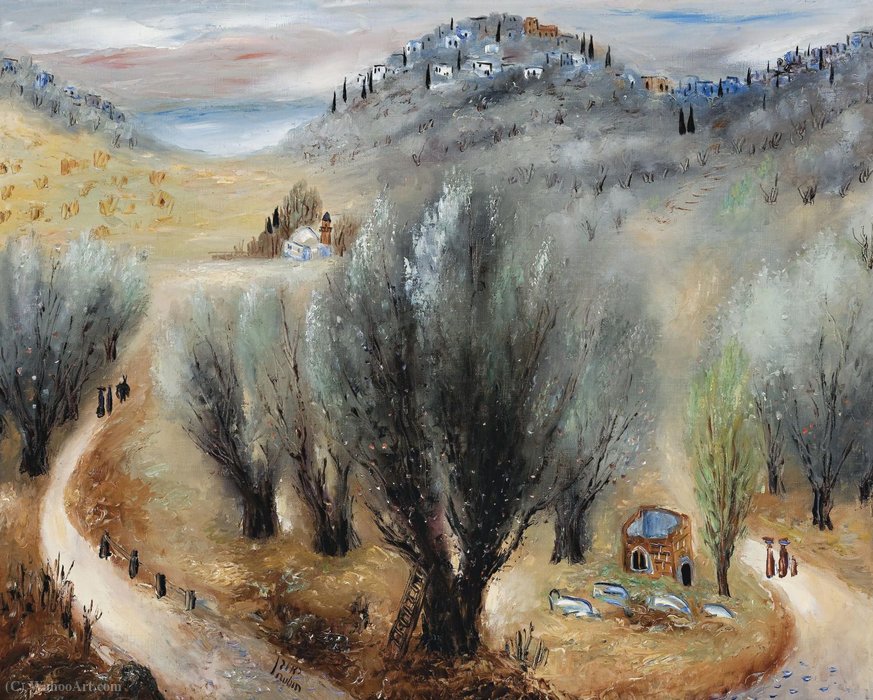Wikioo.org - The Encyclopedia of Fine Arts - Painting, Artwork by Reuven Rubin - Galilean hills
