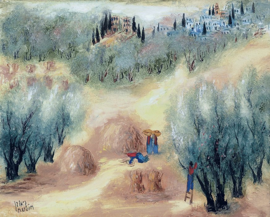 WikiOO.org - Encyclopedia of Fine Arts - Malba, Artwork Reuven Rubin - Harvest time, (1968)