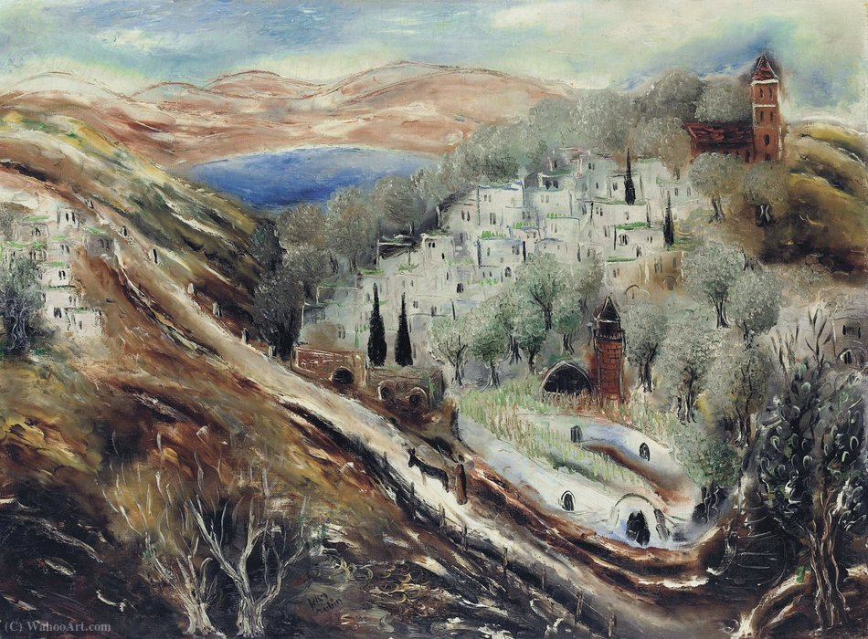 WikiOO.org - Εγκυκλοπαίδεια Καλών Τεχνών - Ζωγραφική, έργα τέχνης Reuven Rubin - Lake kinneret, (1930s)