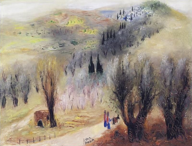 Wikioo.org - The Encyclopedia of Fine Arts - Painting, Artwork by Reuven Rubin - Road to Safed