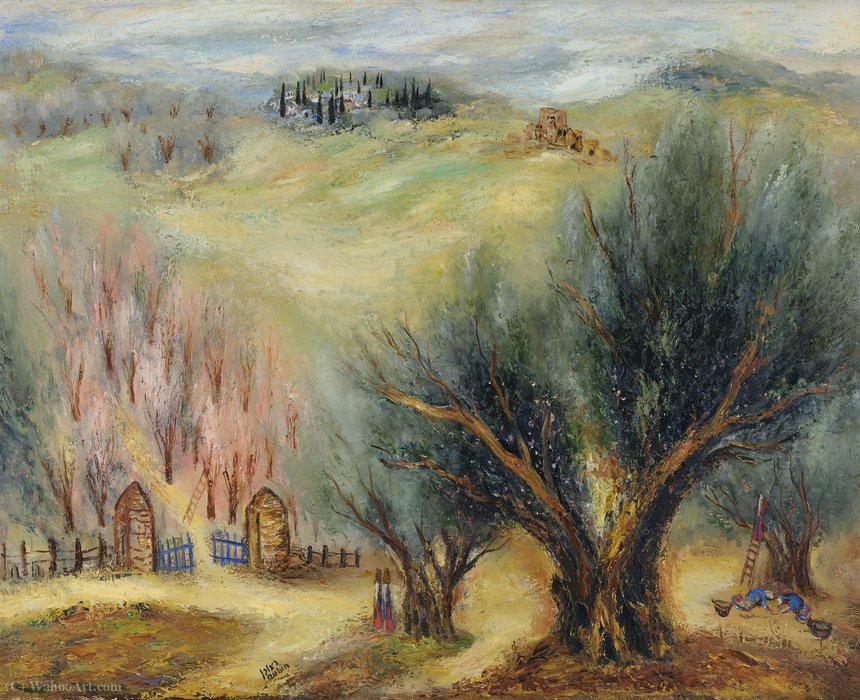 Wikioo.org - The Encyclopedia of Fine Arts - Painting, Artwork by Reuven Rubin - Springtime, (1946)