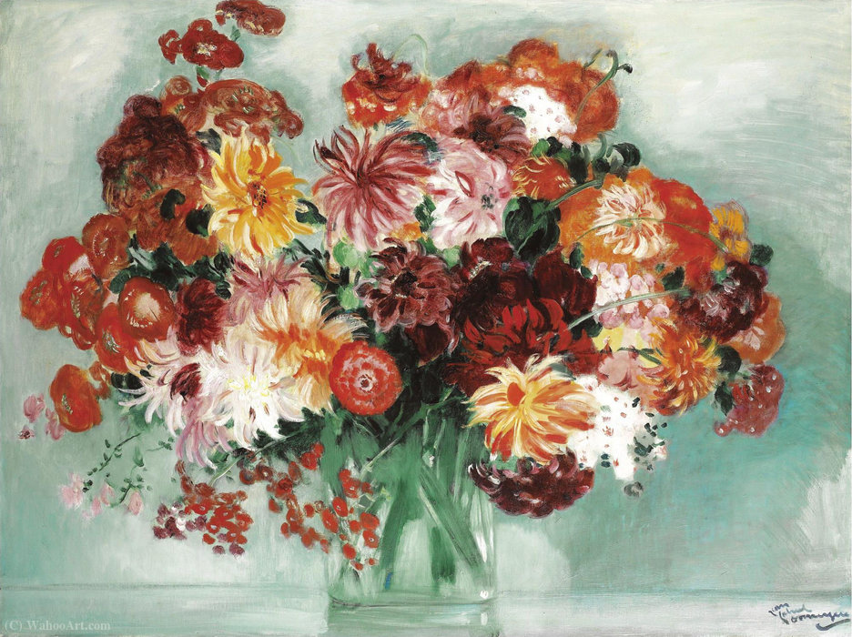 WikiOO.org - Encyclopedia of Fine Arts - Maľba, Artwork Jean-Gabriel Domergue - Bouquet of Flowers