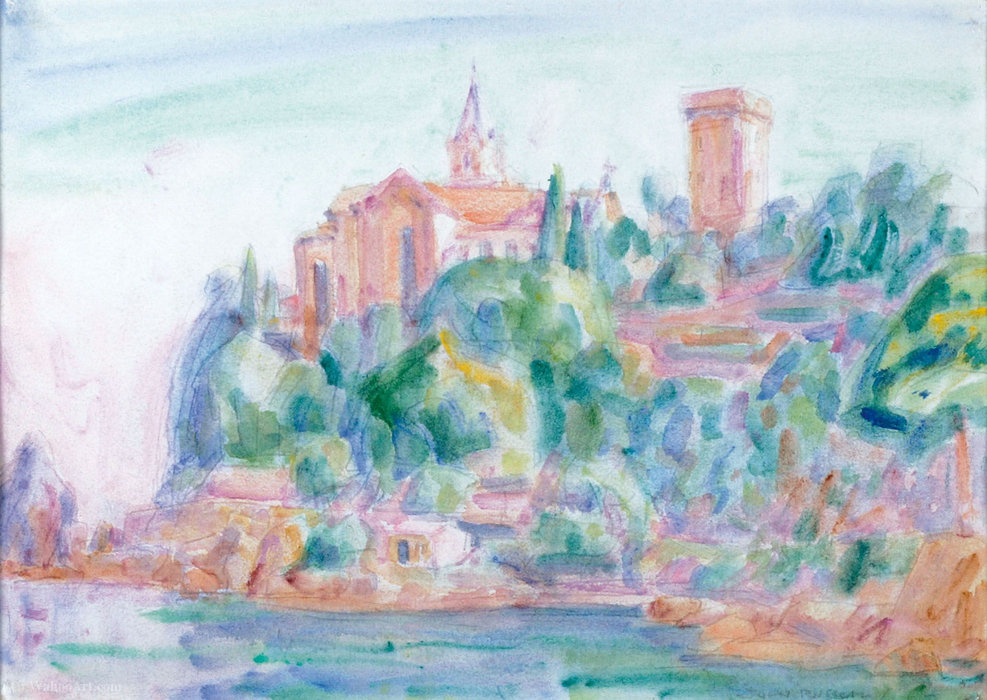 Wikioo.org - The Encyclopedia of Fine Arts - Painting, Artwork by John Peter Russell - Castello brown, portofino, (1920)