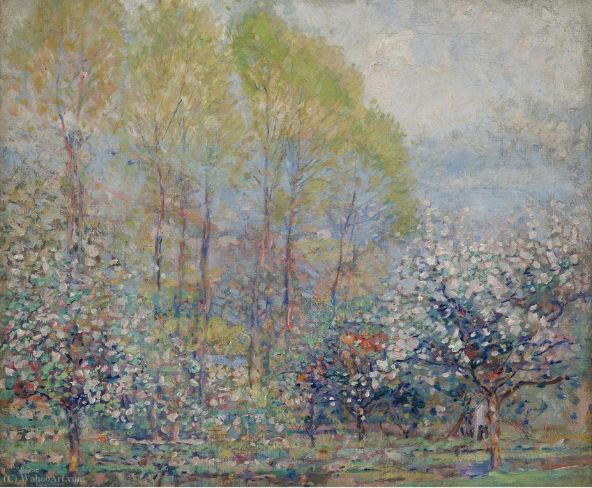 Wikioo.org - The Encyclopedia of Fine Arts - Painting, Artwork by Karl Albert Buehr - Springtime in Giverny, (1911)