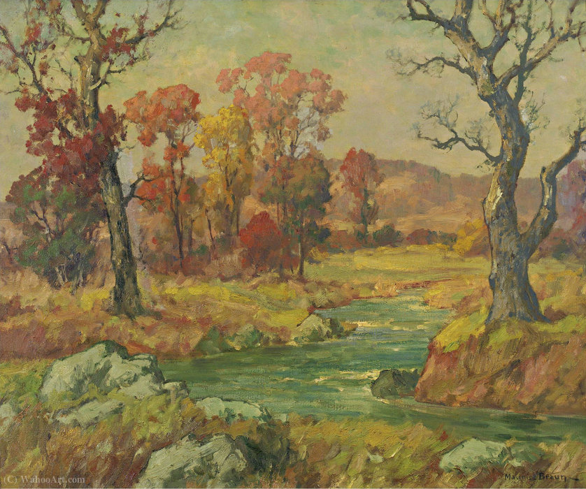 Wikioo.org - The Encyclopedia of Fine Arts - Painting, Artwork by Maurice Braun - Autumn