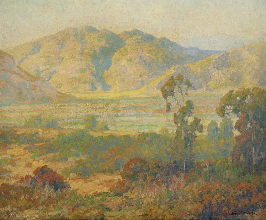 WikiOO.org - Encyclopedia of Fine Arts - Malba, Artwork Maurice Braun - Desert panorama