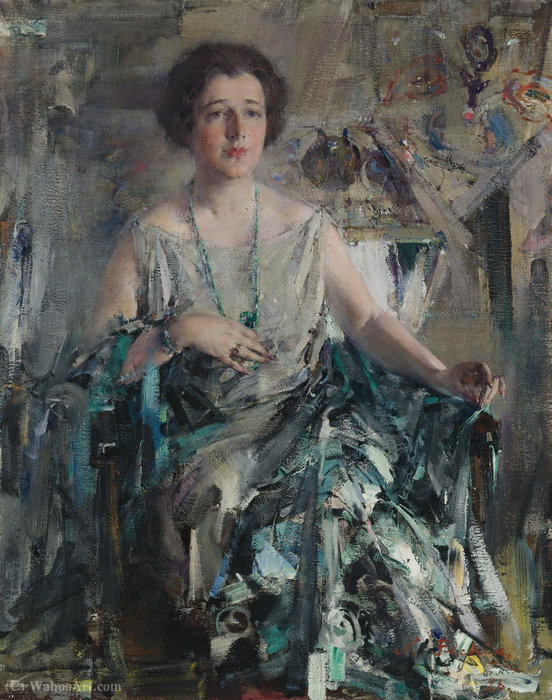 WikiOO.org - Güzel Sanatlar Ansiklopedisi - Resim, Resimler Nicolai Fechin - Portrait of Duane, (1926)