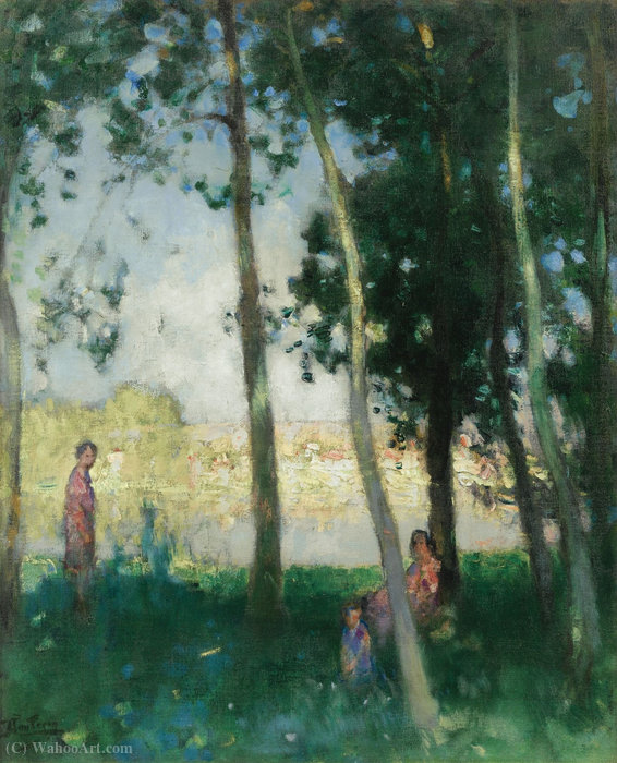 WikiOO.org - Енциклопедія образотворчого мистецтва - Живопис, Картини
 Pierre-Eugène Montézin - Women near the Water