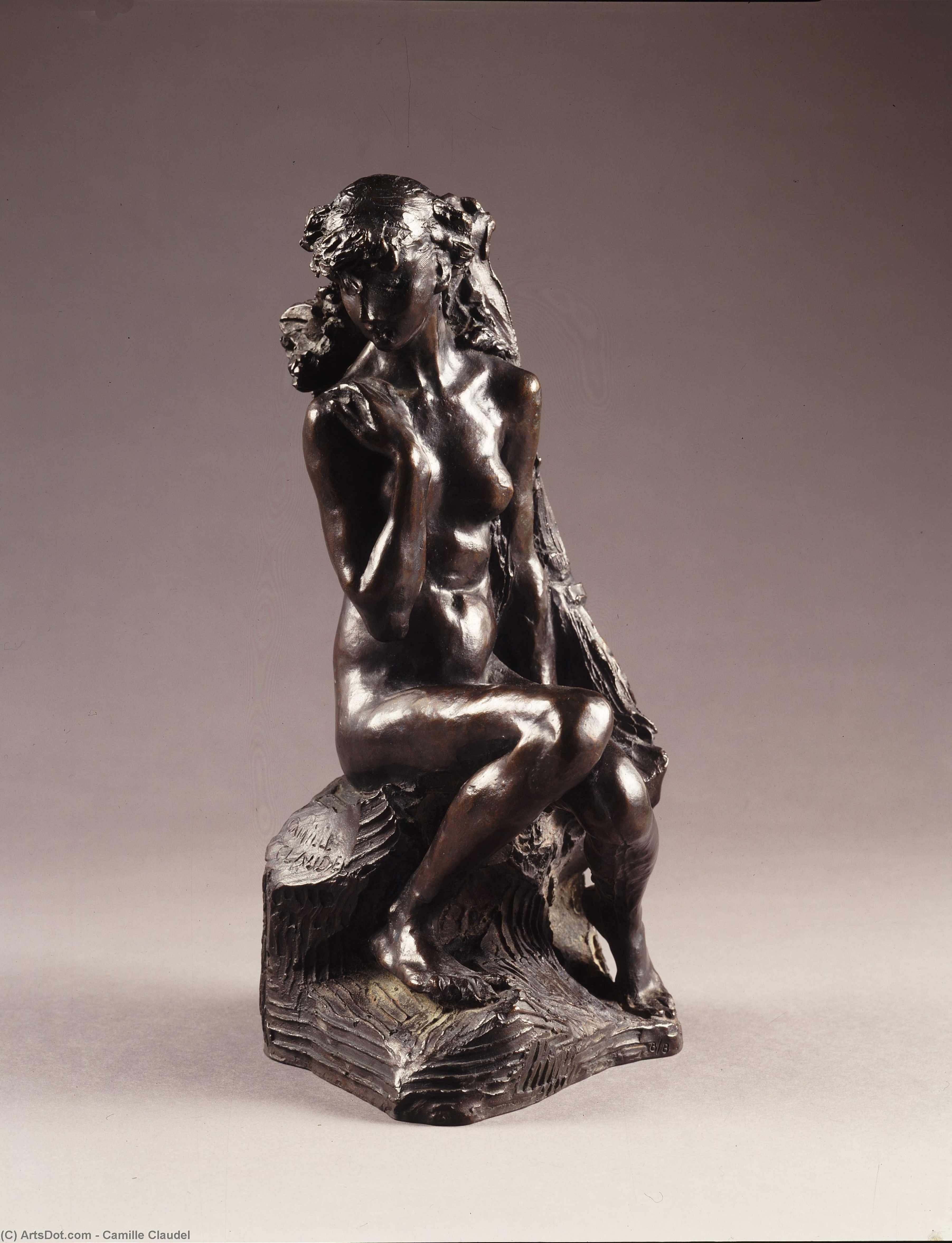 Wikioo.org - สารานุกรมวิจิตรศิลป์ - จิตรกรรม Camille Claudel - Young girl with a sheaf, (1890)