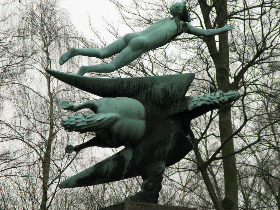 Wikioo.org - The Encyclopedia of Fine Arts - Painting, Artwork by Carl Milles - Pegasus, (2) (1949)