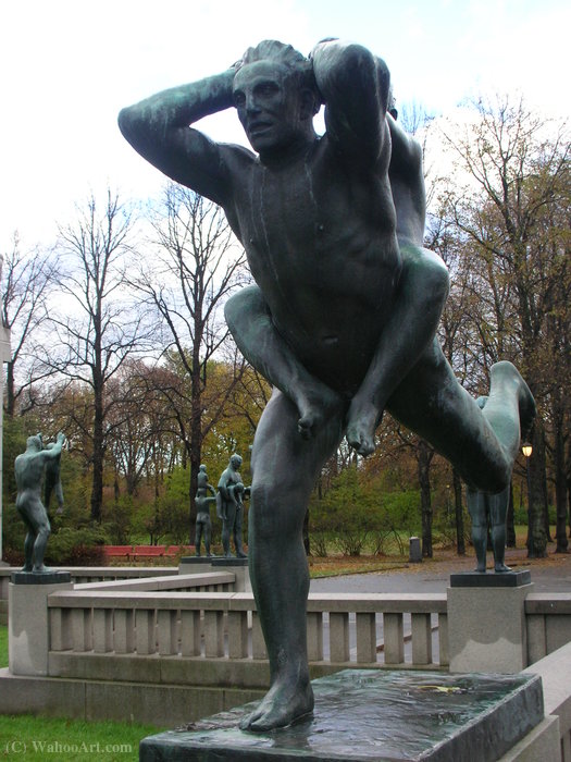 Wikioo.org - The Encyclopedia of Fine Arts - Painting, Artwork by Gustav Vigeland - Untitled