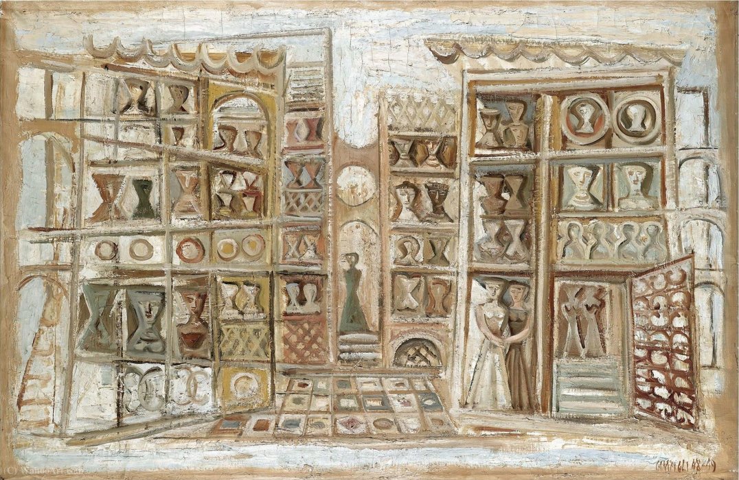 Wikioo.org - The Encyclopedia of Fine Arts - Painting, Artwork by Massimo Campigli - Untitled (276)