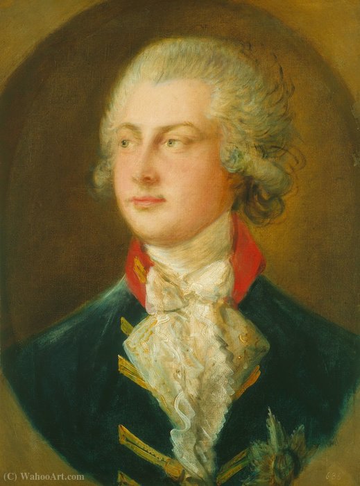 Wikioo.org - The Encyclopedia of Fine Arts - Painting, Artwork by Thomas Gainsborough - George IV Prince of Wales, (1782)
