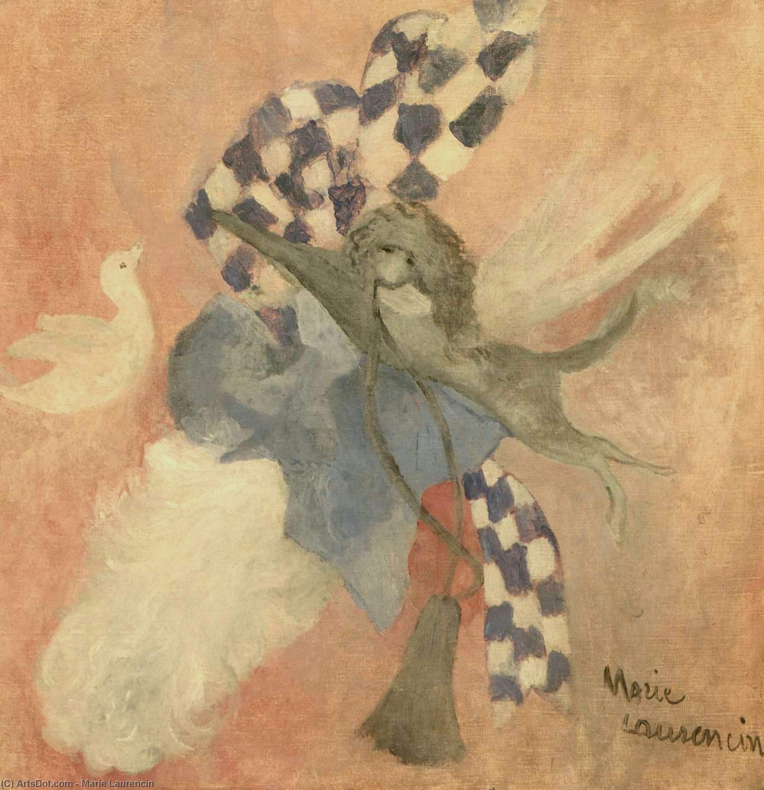 Wikioo.org - The Encyclopedia of Fine Arts - Painting, Artwork by Marie Laurencin - Fantaisie (1919)