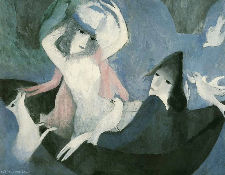 WikiOO.org - Енциклопедія образотворчого мистецтва - Живопис, Картини
 Marie Laurencin - La Barque (1920)