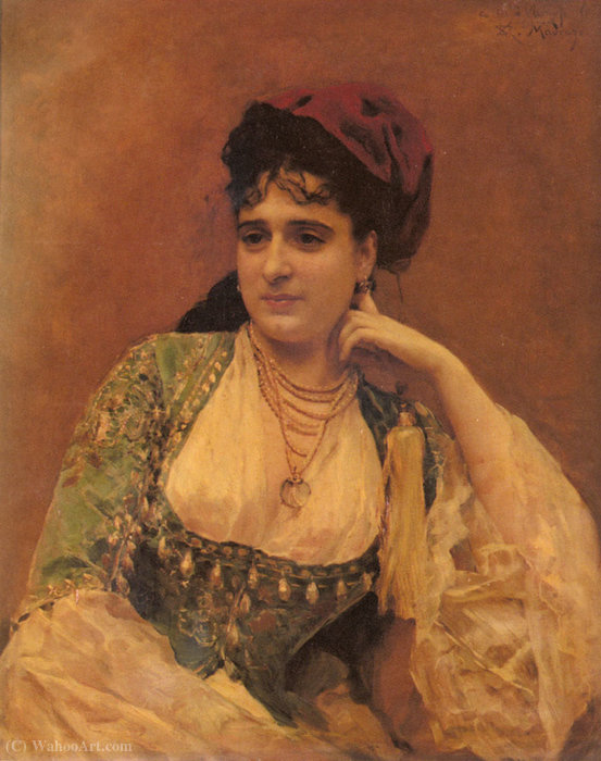 WikiOO.org – 美術百科全書 - 繪畫，作品 Raimundo De Madrazo Y Garreta - 一位女士的画像