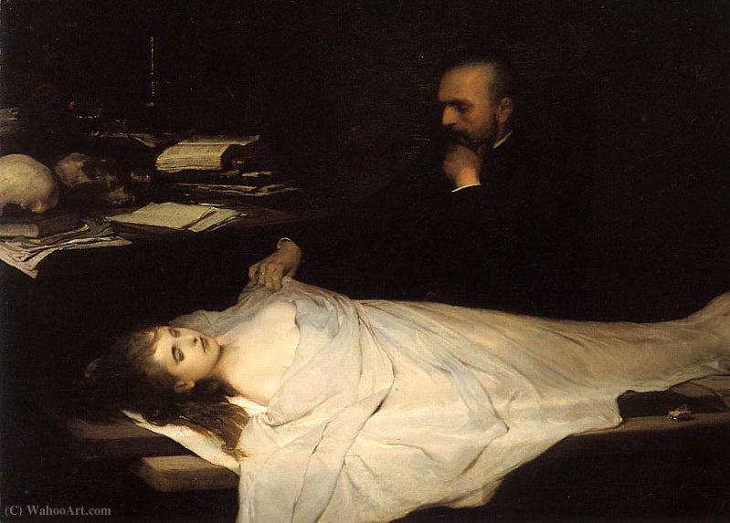 Wikioo.org - The Encyclopedia of Fine Arts - Painting, Artwork by Gabriel Cornelius Ritter Von Max - The anatomist