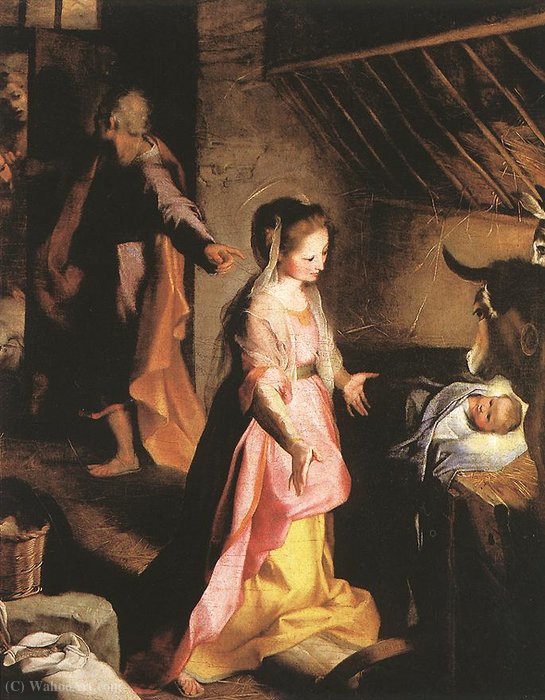 WikiOO.org - Encyclopedia of Fine Arts - Målning, konstverk Federico Fiori Barocci - The nativity
