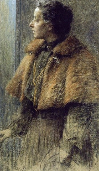 WikiOO.org - Encyclopedia of Fine Arts - Maľba, Artwork Louise Breslau - Self portrait
