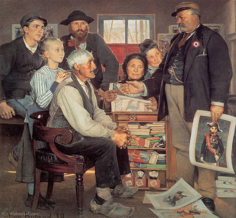 Wikioo.org - The Encyclopedia of Fine Arts - Painting, Artwork by Jean Eugène Buland - Propaganda campaign