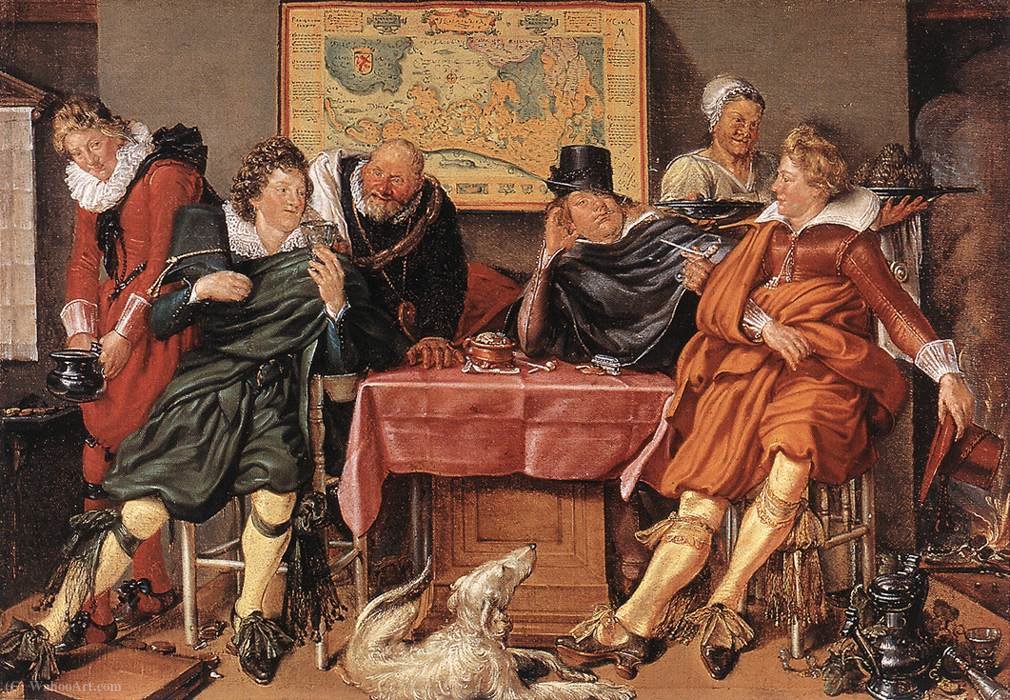 Wikioo.org - The Encyclopedia of Fine Arts - Painting, Artwork by Willem Pietersz Buytewech - Merry company