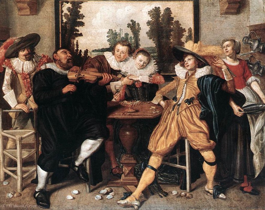 Wikioo.org - The Encyclopedia of Fine Arts - Painting, Artwork by Willem Pietersz Buytewech - Merry company