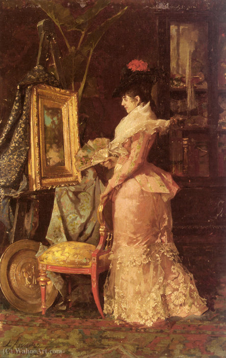 Wikioo.org – L'Encyclopédie des Beaux Arts - Peinture, Oeuvre de Luis Alvarez Catala - Admirando el cuadro