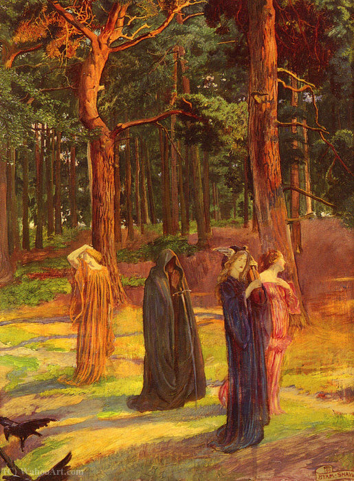 Wikioo.org - The Encyclopedia of Fine Arts - Painting, Artwork by John Byam Liston Shaw - A dirge