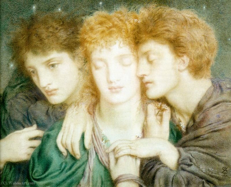 WikiOO.org - Encyclopedia of Fine Arts - Målning, konstverk Solomon Joseph Solomon - Reverie