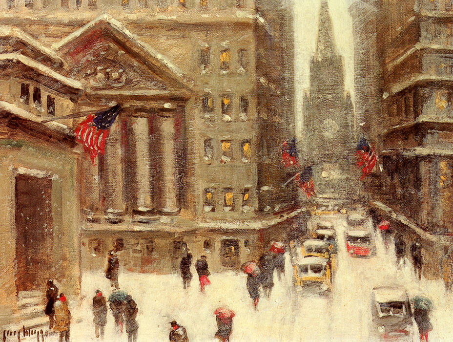 Wikioo.org - The Encyclopedia of Fine Arts - Painting, Artwork by Guy Carleton Wiggins - Winter, new york