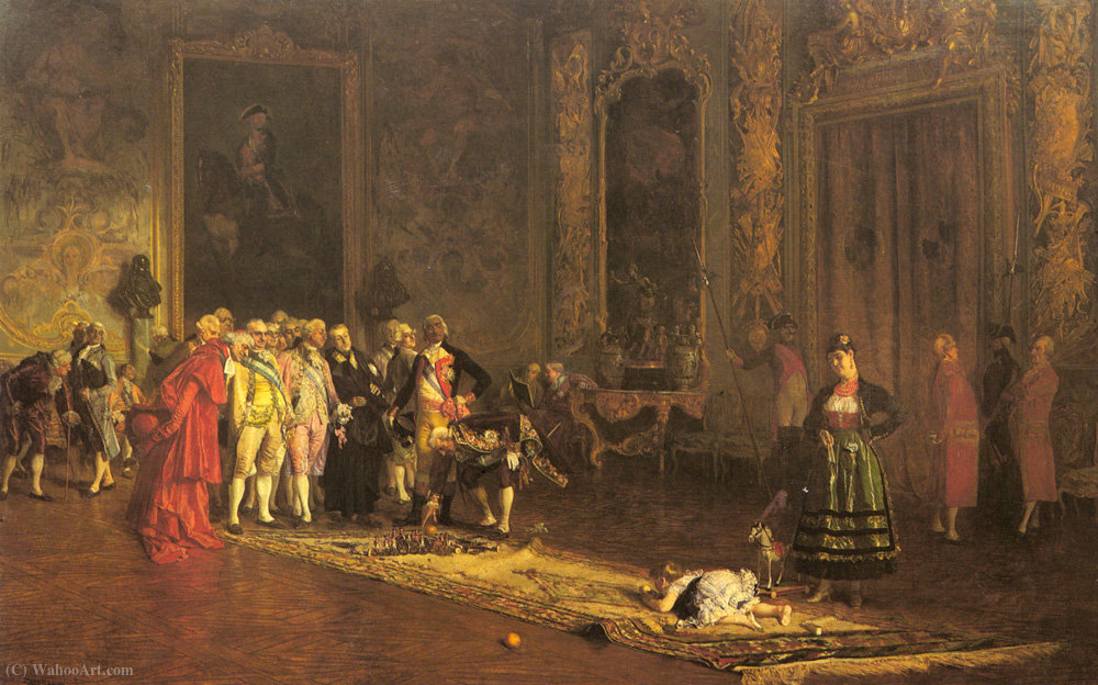 Wikioo.org - The Encyclopedia of Fine Arts - Painting, Artwork by Eduardo Zamacois Zabala - The Education of a Prince