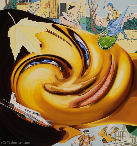 Wikioo.org - The Encyclopedia of Fine Arts - Painting, Artwork by David Salle - Commando