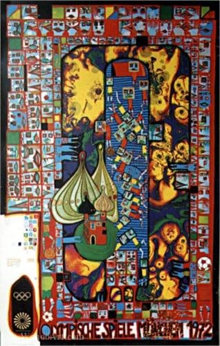 Wikioo.org - Die Enzyklopädie bildender Kunst - Malerei, Kunstwerk von Friedensreich Hundertwasser - Olympische Spiele München (1972)
