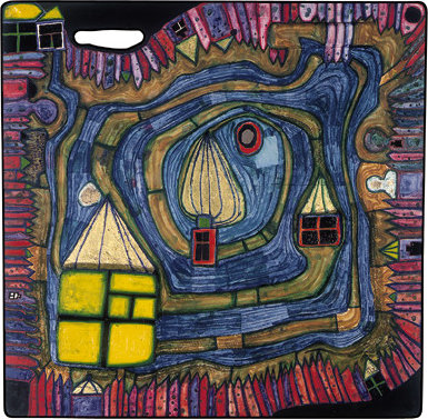 Wikioo.org - The Encyclopedia of Fine Arts - Painting, Artwork by Friedensreich Hundertwasser - End of the Waters