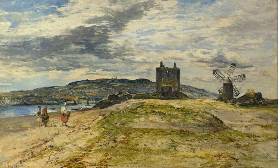 WikiOO.org - Encyclopedia of Fine Arts - Målning, konstverk Alexander Fraser - Broughty castle