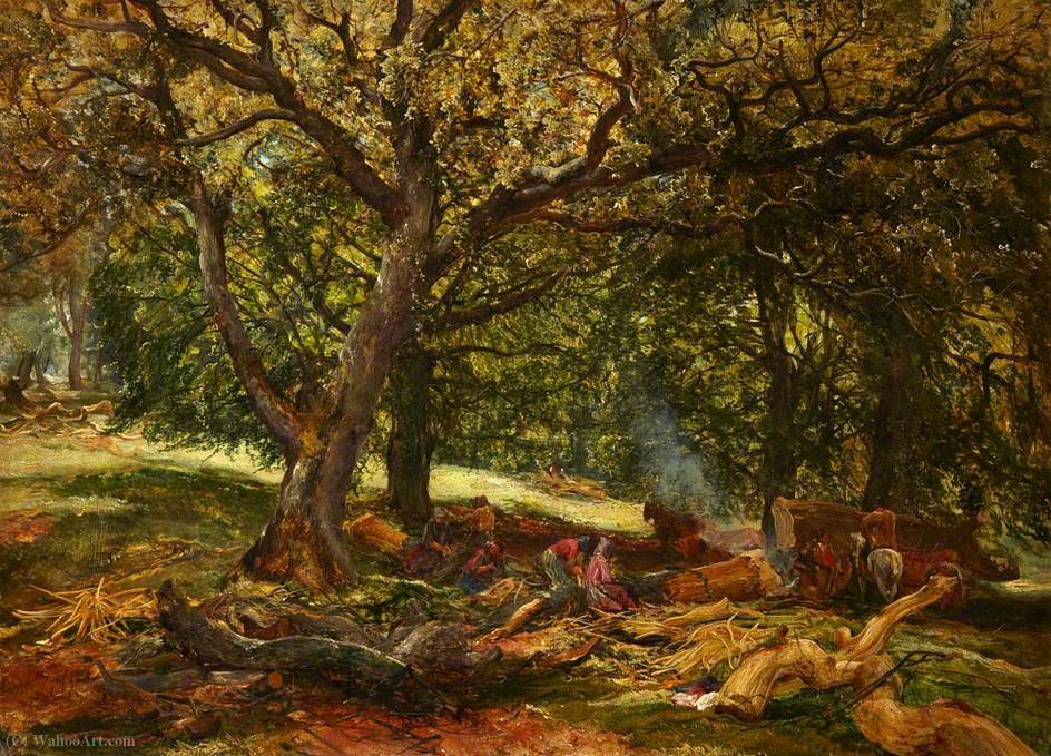 Wikioo.org - The Encyclopedia of Fine Arts - Painting, Artwork by Alexander Fraser - Cadzow forest, south lanarkshire