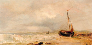 Wikioo.org - The Encyclopedia of Fine Arts - Painting, Artwork by Edwin Hayes - An onshore breeze