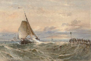 Wikioo.org - The Encyclopedia of Fine Arts - Painting, Artwork by Edwin Hayes - Yarmouth roads