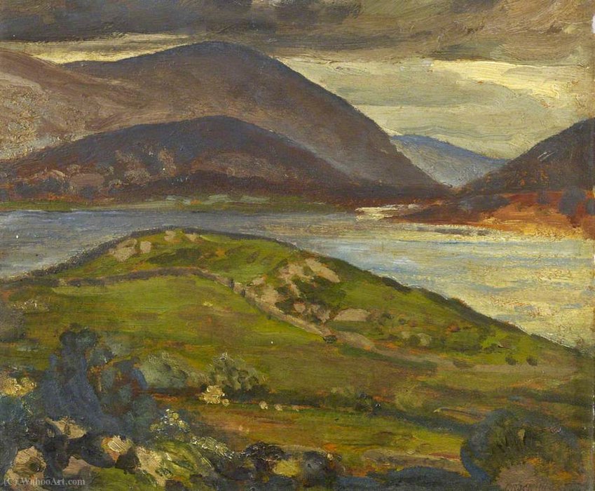 Wikioo.org - The Encyclopedia of Fine Arts - Painting, Artwork by Gerald Leslie Brockhurst - Irish landscape